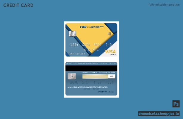 Beispielvorschau der Visa Electron-Karte der Israel First International Bank